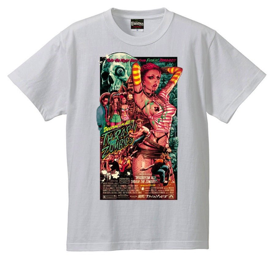 "Destroy'em All! Thrash the Zombies" T-Shirt - CRA5Y SHOP