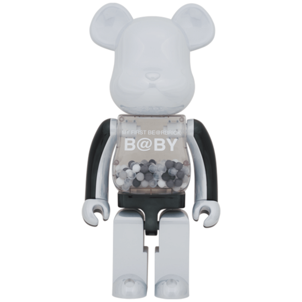 MY FIRST BE@RBRICK B@BY BLACK & WHITE CHROME Ver. 400%+100% / 1000% Be@rBrick - CRA5Y SHOP