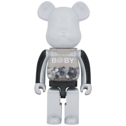 MY FIRST BE@RBRICK B@BY BLACK & WHITE CHROME Ver. 400%+100% / 1000% Be@rBrick - CRA5Y SHOP