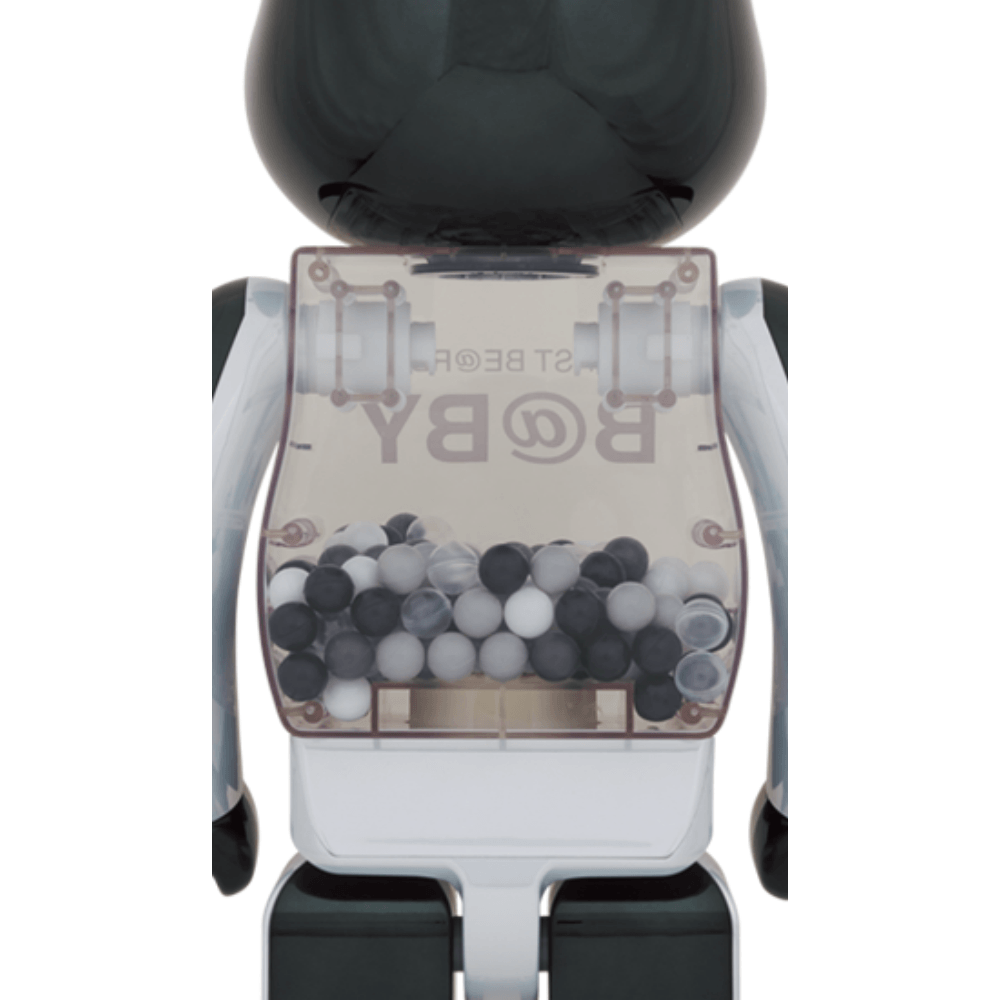 MY FIRST BE@RBRICK B@BY BLACK & WHITE CHROME Ver. 400%+100% / 1000% Be@rBrick - CRA5Y SHOP